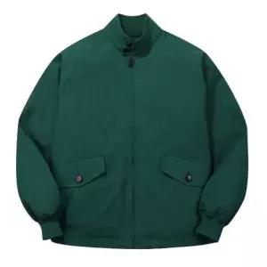 [롯데백화점]본 남성 S/S 간절기 미들 모크넥 스트링 블루종 점퍼 그린 BNESJP405GR