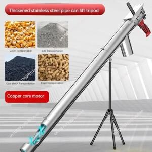 상업용 곡물 흡입기 대형 오거 스크류 컨베이어 트럭 탑재 사료 적재기