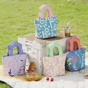 3031 알록패턴 보온보냉 도시락가방 피크닉