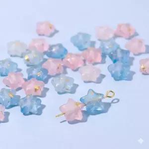 10개입 스몰 별 비즈 공예 키링 악세사리 동대문 부자재 만들기