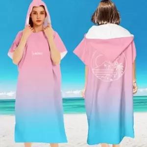 후드 물놀이 타올 커플 비치 입는 여행