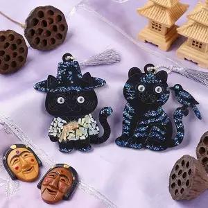 [키득키득]전통 자개 갓키링 호랑이키링 만들기 패키지