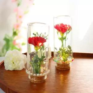 [키득키득]유리돔 코르크 카네이션 무드등 만들기 패키지