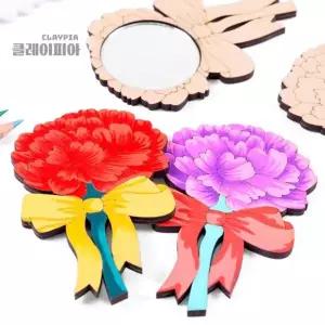 [키득키득]팬시우드 카네이션 거울 만들기