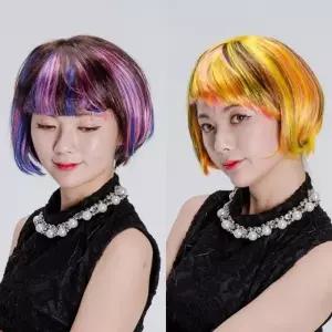 단발 믹스 가발 파티가발 크리스마스 할로윈 이벤트