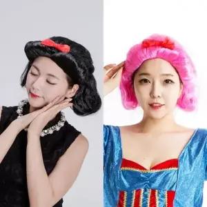 빨강공주가발 백설공주 단발머리 파티가발