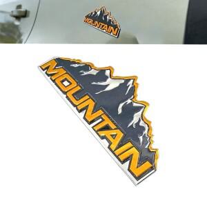 지프 랭글러 하이랜더 오프로드용 알루미늄 자동차 장식 스티커 스노우 마운틴 배지