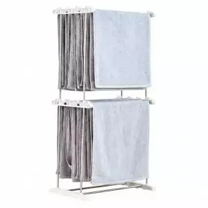 건조대 2단 빨래걸이 수건걸이 미니 실내용 원룸형