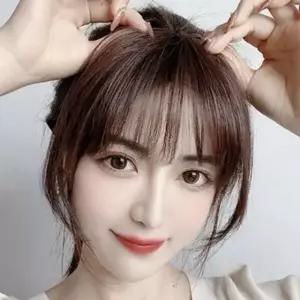 옆머리 내추럴 가발 정수리 앞머리 부분 인모