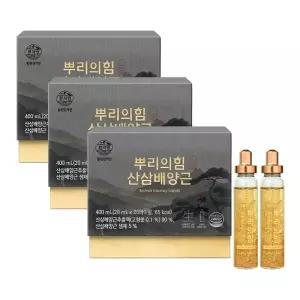 [천지인][동원천지인] 뿌리의 힘 산삼배양근 (20바이알) 20일분x3개_1002650x3