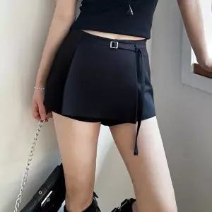 [옷자락]여자 봄여름 모던 스판 벨티드 미니 치마바지