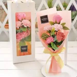 미니 카네이션 꽃다발 핑크 비누꽃 어버이날 선물