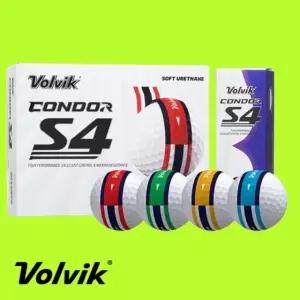 볼빅 콘도르 S4 DL360 듀얼코어 우레탄 4피스 골프공 12구