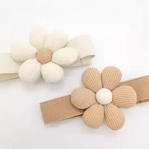 플라워 커튼 타이백 2p 패브릭 홀더 디자인 스트랩1꽃 WFLDCPF