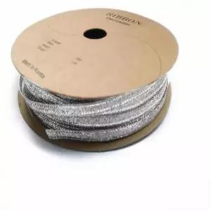 금사 리본끈 8mm (은색) 리본만들기재료 리본원단 선물포장리본