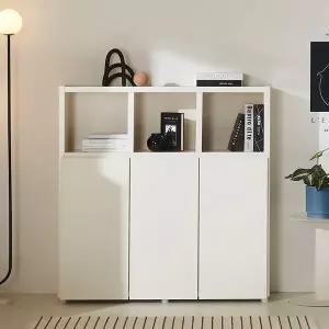 F41371 3단 도어 수납 책장 1200 3colors