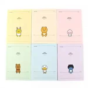 627D] 1200 카카오프렌즈 A5 중철 노트 (12개세트)