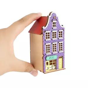 [크래프트빌]DIY 나무 모형 조립 키트 미니 카페 드 유럽 아모리스 YM908