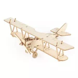 [크래프트빌]DIY 나무 모형 조립 키트 미니 제니 복엽기 YP003
