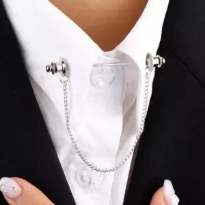 SpaR 셔츠고정 체인 카라핀 실버 OWJ60323