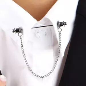 SpaR 셔츠고정 체인 카라핀 블랙 OWJ60323