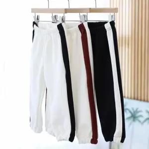 옆라인 퍼 소세지바지 아동 복 조거팬츠 트레이닝바지 유아 기모바지