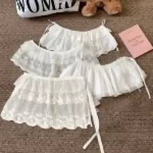 여성 레이어드 롱 플라워 랩 스커트 FD-0680