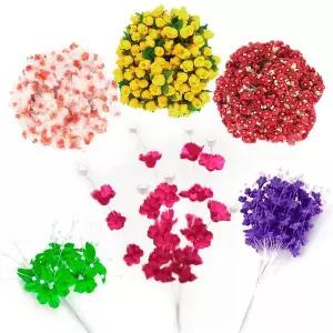 안개꽃 조화꽃 칼라별 10송이 x 1단씩