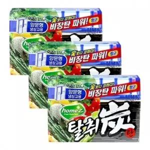 애경 홈즈 탈취탄 양문형 냉장고용 240g X 3개