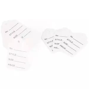 물결 의류택 네임택 종이택 가격표 1000매