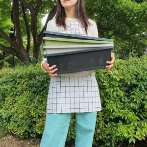 대형 직사각형 화분 플라스틱 텃밭 베란다 옥상 화분 세트