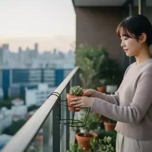 아파트 베란다 난간 걸이대 다육이 식물 선반 거치대 철제 꽃