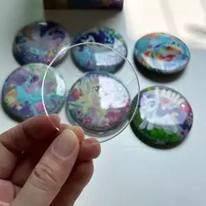 캔뱃지커버 굿즈 보호 투명 케이스 10p 원형 하트 파우치 홀더