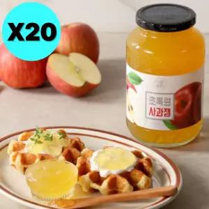 초록원 사과잼 대용량 1kg X 20 업소용 과일잼 사과청