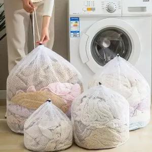 두꺼운 메쉬 세탁망 빨래망 세탁 주머니 소형 양말 속옷망 원형