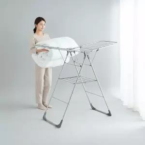 튼튼한 스텐 특대형 이불 빨래건조대 접이식 베란다 실내 건조대