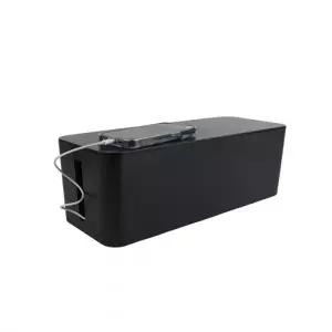 ( )멀티탭 다용도 전선정리함 블랙 대형