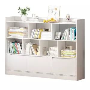 대형 책 서랍장 책장 진열대 인테리어 수납 거실 전면 책꽂이 와이드