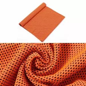 [RIZPICK]스포츠 타올 오렌지 색상 땀흡수 수건 다용도 아이스