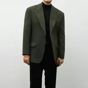 [옷자락]남성 싱글버튼 헤링본 하객 자켓