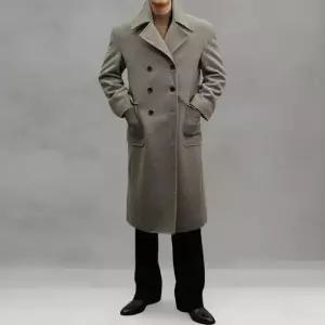 [옷자락]남성 겨울 시즌 더블버튼 투포켓 클래식 울 롱코트
