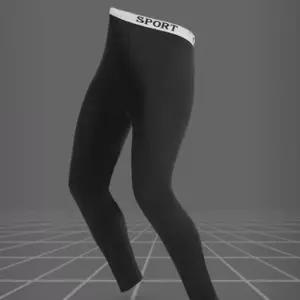 [옷자락]남성 겨울 따뜻 슬림핏 9부 기모 블랙 레깅스