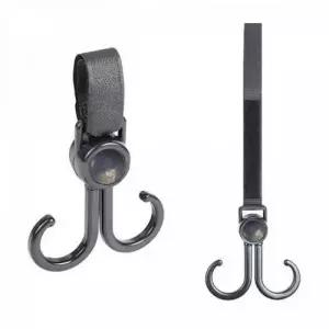 ( )더블 후크 유모차 걸이 찍찍이 가방 고리 DD 12503