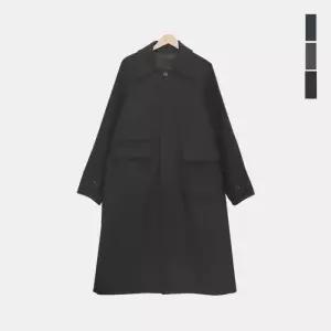 [스콰즈]스콰즈 남성 캐주얼 오버핏 코트 레글런 울혼방 발마칸 롱코트 SAZ001