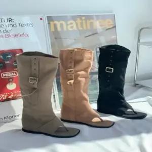 여성 베이직 여름 쪼리 롱부츠 119923