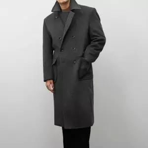 [옷자락]남자 겨울 연말룩 더블버튼 투포켓 클래식 울 롱코트