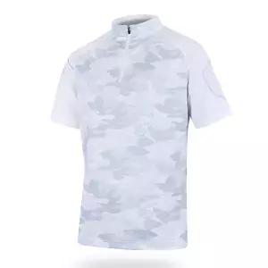 아티누스 AT-556W 냉감 밀리터리 집업 반팔 티셔츠 화이트 의류 낚시복