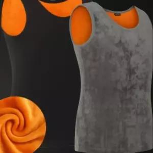 [옷자락]남성 신축성 기모 안감 레이어드 민소매 티셔츠