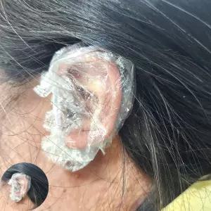 귀카바 염색 이어캡 일회용 비닐 귀마개