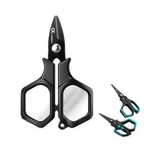 가위 낚시용 피싱 시저스 라인 커터 PE 나일론 낚시용품 낚시줄 스테인리스 티타늄 도금 방청 사용하기 편리하다 천 줄자 다용도 내식성 휴대가 편리함 한 손 조작 [병행수입품]